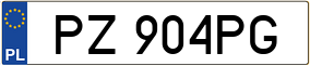 Trailer License Plate